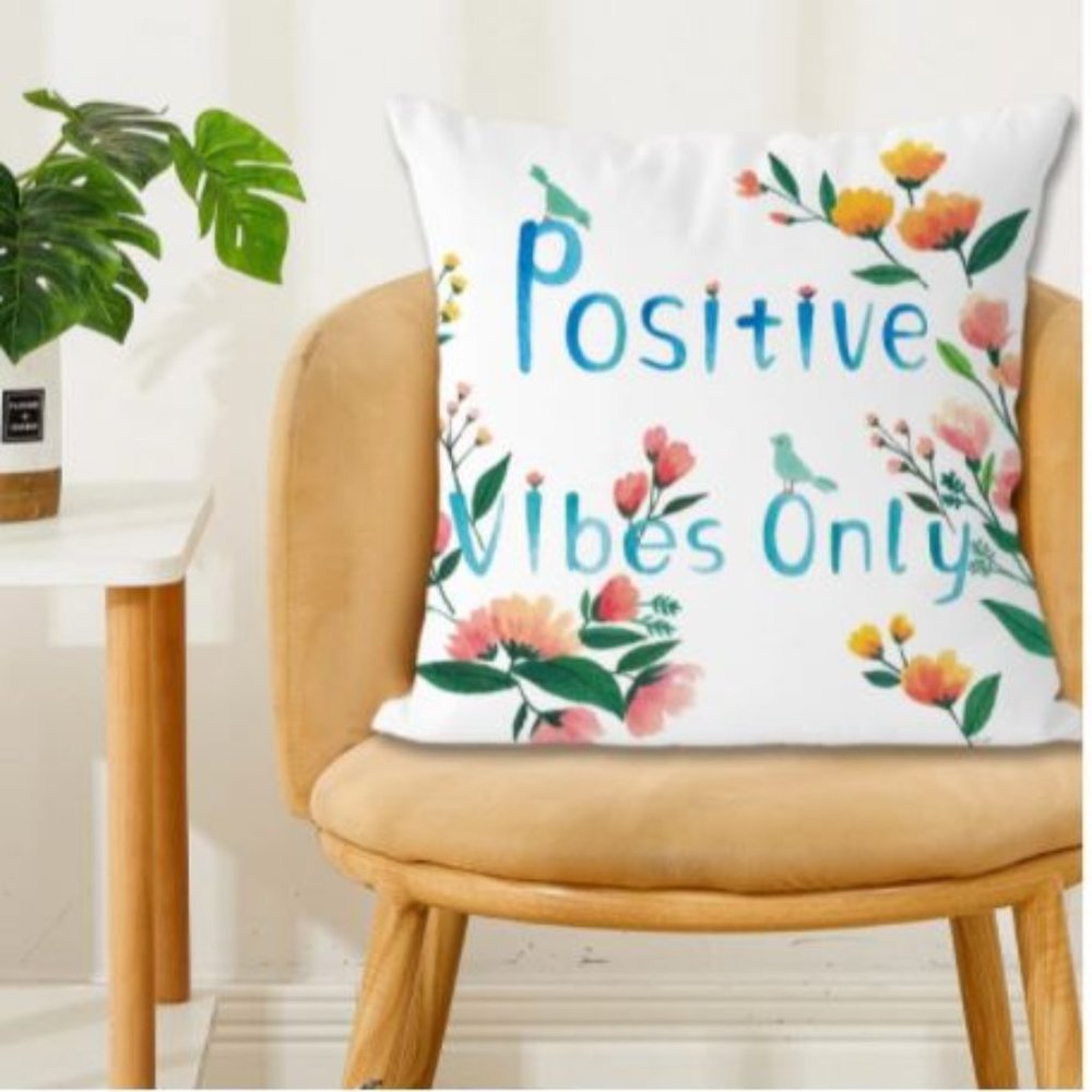 Positive vibe throw pillow - Picture 2 of 4
